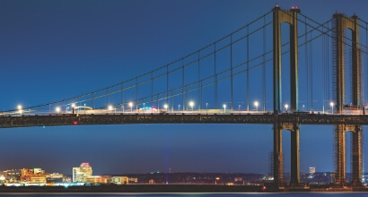 Phoenix's industrial wall pack lights and LED area lights provide uniform illumination for safe and secure navigation in walkways, tunnels, and bridges.