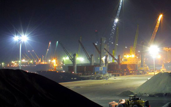 Port of Freeport reduces energy consumption with high mast lighting