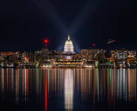 Lighting the Wisconsin State Capitol Dome